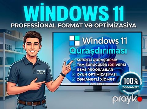 Windows 11 Formatı Sıradan format xidmətlərindən fərqli olaraq — Bakı