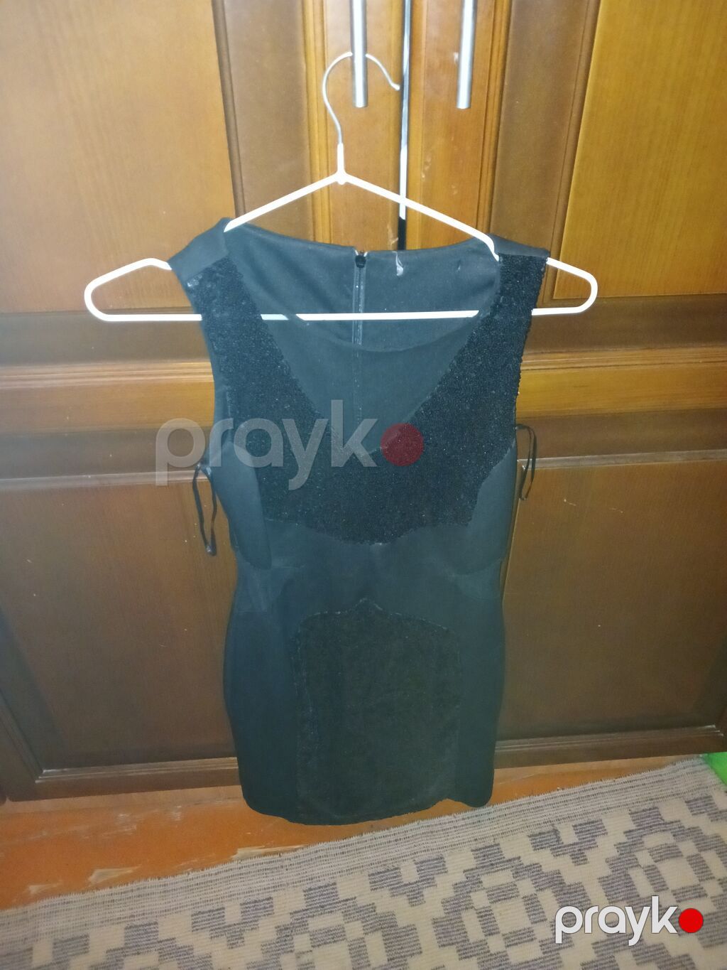 Qara, qolsuz kokteyl/axşam donu. - Model: bədənə oturan, dizə yaxın — Axşam paltarları, Bakı (2)