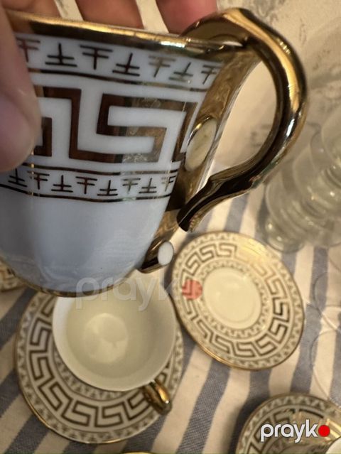Çay dəsti, rəng - Ağ, Keramika, Versace, 6 nəfərlik — Bakı