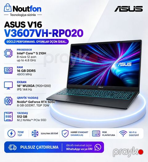 Yeni ASUS TUF Gaming, 16 Intel Core i5, 512 GB — Bakı