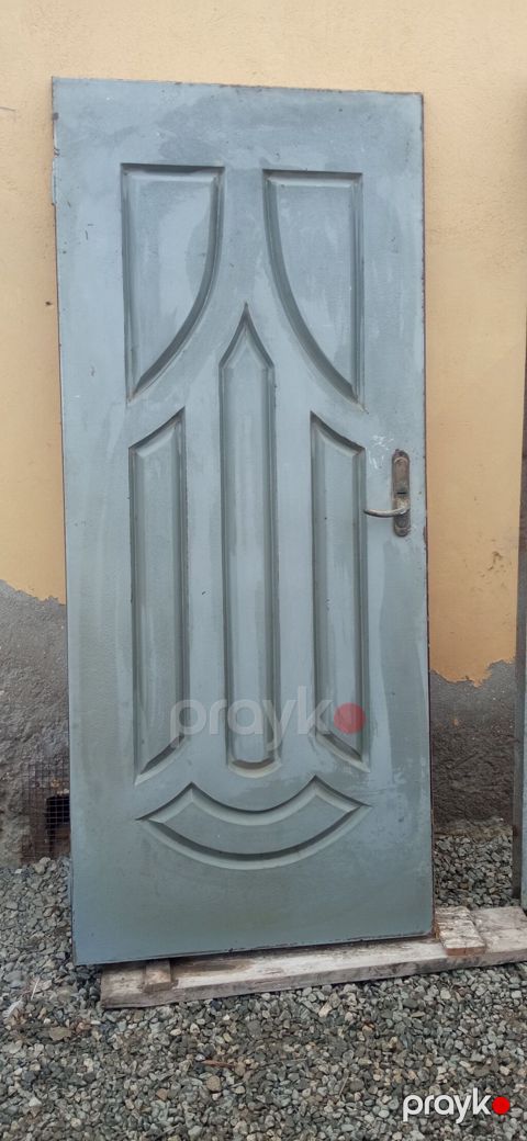 Dəmir giriş qapısı – komplekt karkasla - Material: polad/dəmir — Bakı