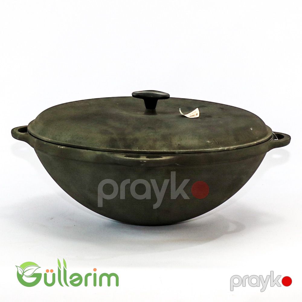 Çuqun Plov Qazanı – Qapaqlı, Dərin Model — Mangal və aksesuarları, Bakı (6)