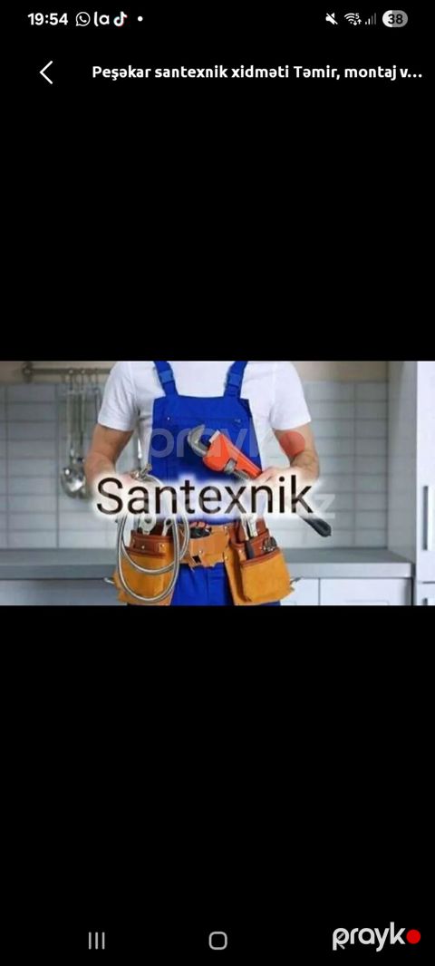 Peşəkar santexnik xidməti 0559402388 masazir xirdalan - Su — Masazır