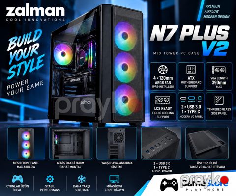 Zalman PC case N7 Plus V2 — Bakı