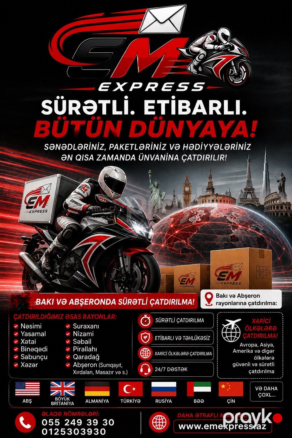 Emexpress.az Məhsulların çatdırılması — Çatdırılma və kuryer xidmətləri, Bakı (3)