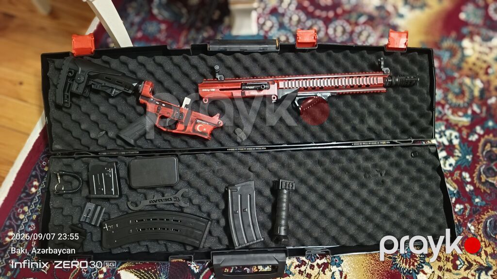 MK-18 üslublu Türkiyə istehsalı Derya markalı taktik karabin dəsti/Ov — Oyuncaq silahları, Pirəkəşkül (5)
