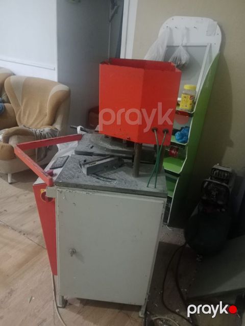 PVC/alüminium profillər üçün iki başlı künc qaynaq aparatı — Bakı