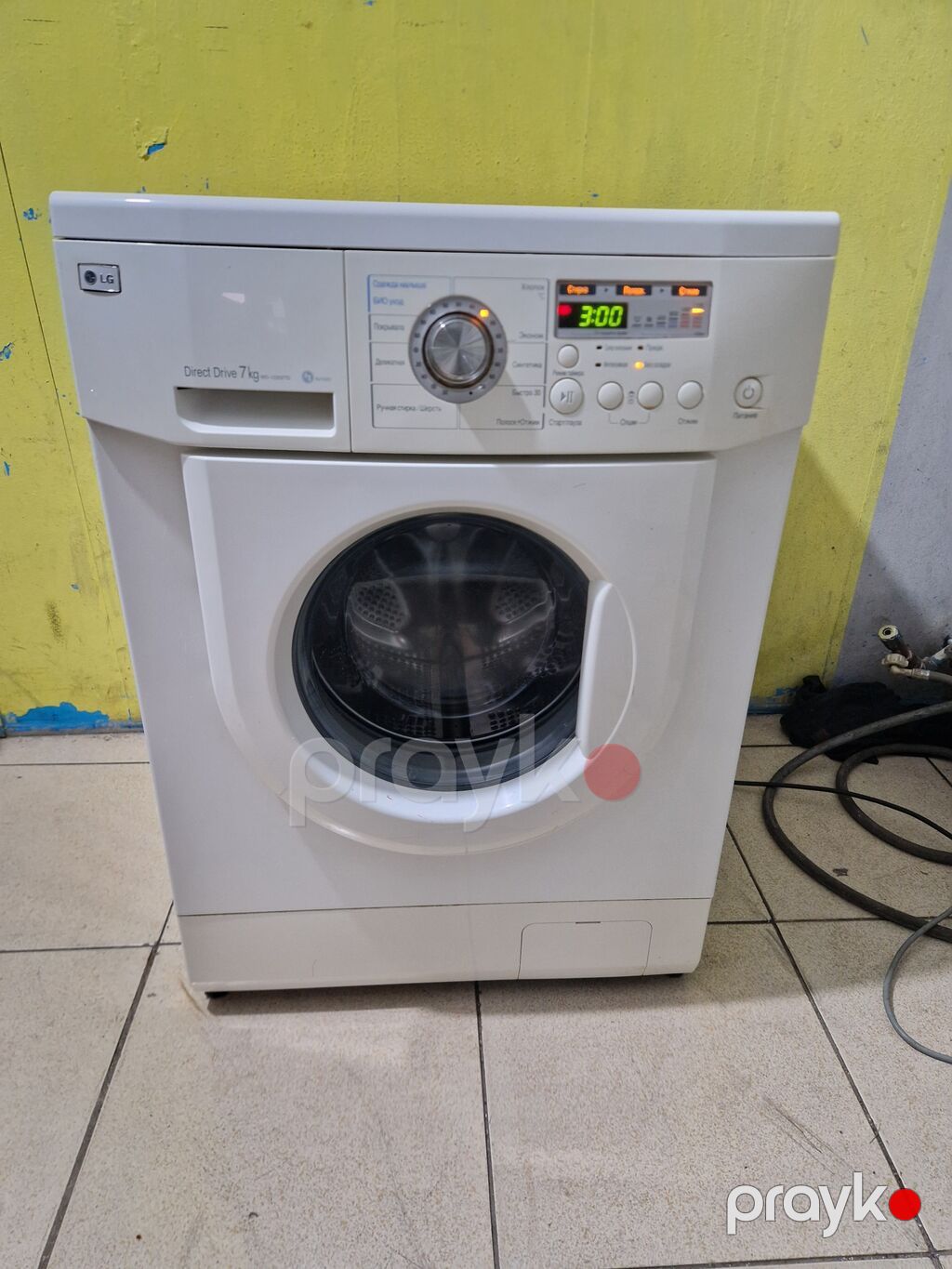 Paltaryuyan maşın LG, 7 kq, İşlənmiş, Avtomat, Qurutma var, Kredit yoxdur, Ödənişli çatdırılma — Çamaşır maşınları, Xırdalan (2)