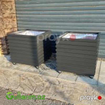 Taxta dibçək (Əl işi) 019 — Bağ dekorasiyası, Bakı (3)