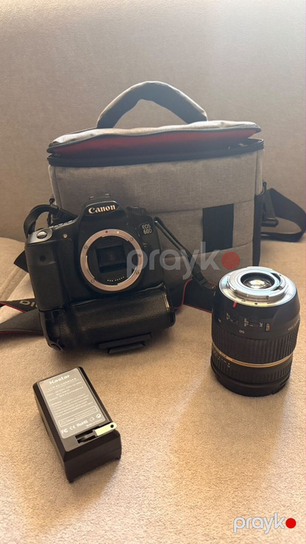 Canon EOS 60D Dslr fotoaparat dəsti Çanta ve adaptr hediyye — Fotoaparat, Bakı (2)
