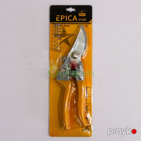 Epica Professional Bağ Budama Qayçısı – Metal Gövdəli, İki Rəngli Tutacaq