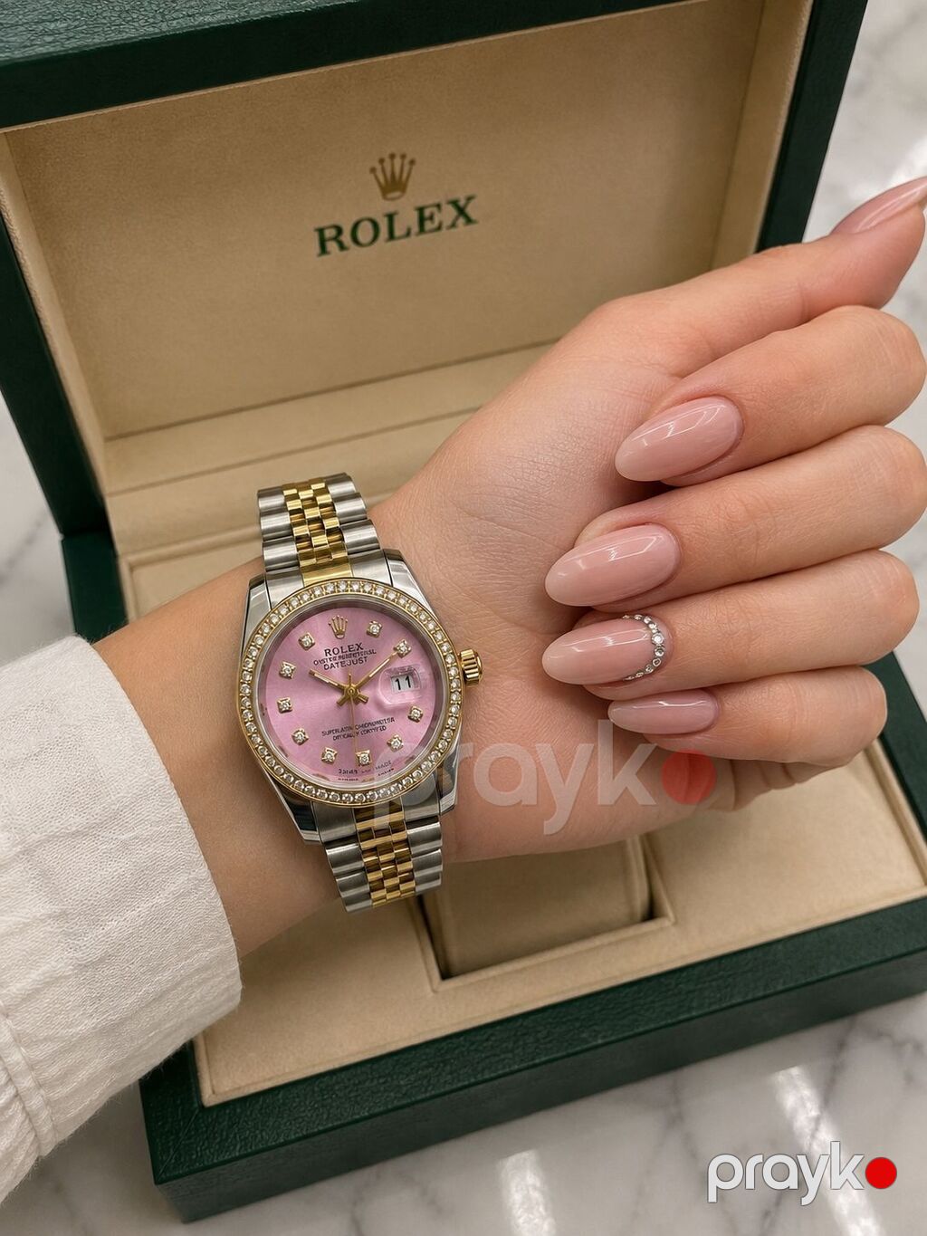 Yeni, Qol saatı, Rolex, rəng - Çəhrayı — Qol saatları, Mehdiabad (9)