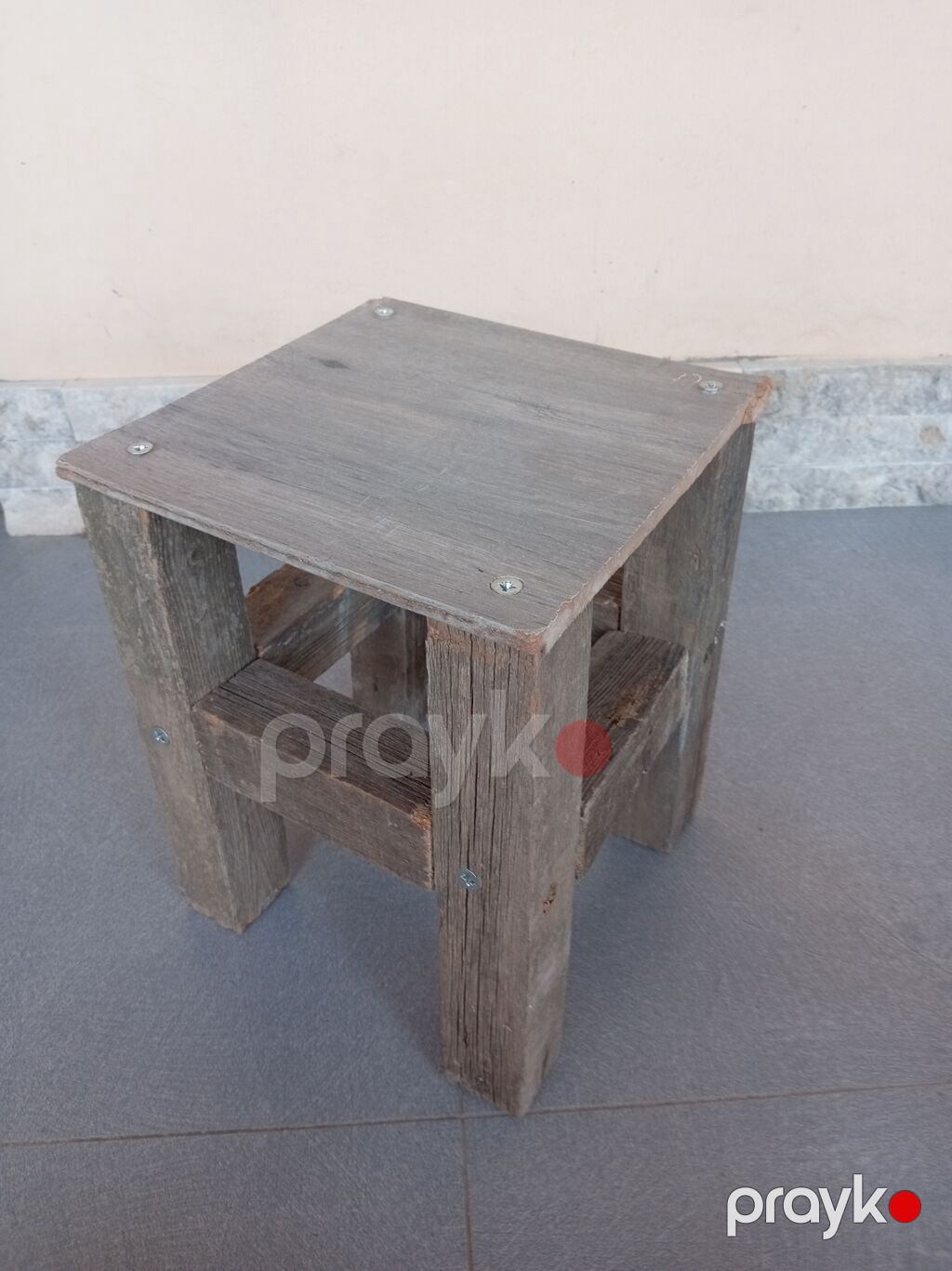 Taxta taburet/oturacaq - Material: tamamilə ağacdan hazırlanıb; üst — Tabure, Digah (4)