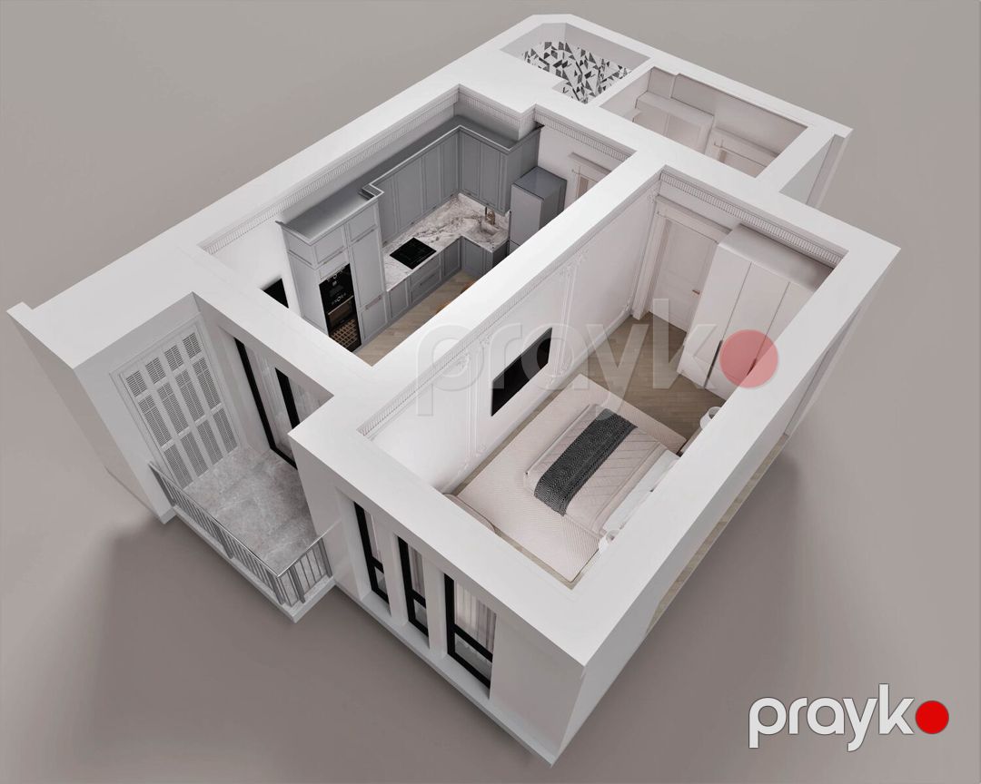 Satılır 1 otaqlı yeni tikili 60.4 m² — Mənzil, Gəncə (5)