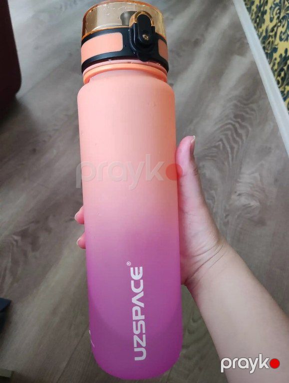 "Uzspace 1000 ml" sport narıncı-bənövşəyi su qabı — Qablar və mətbəx əşyaları, Bakı (3)