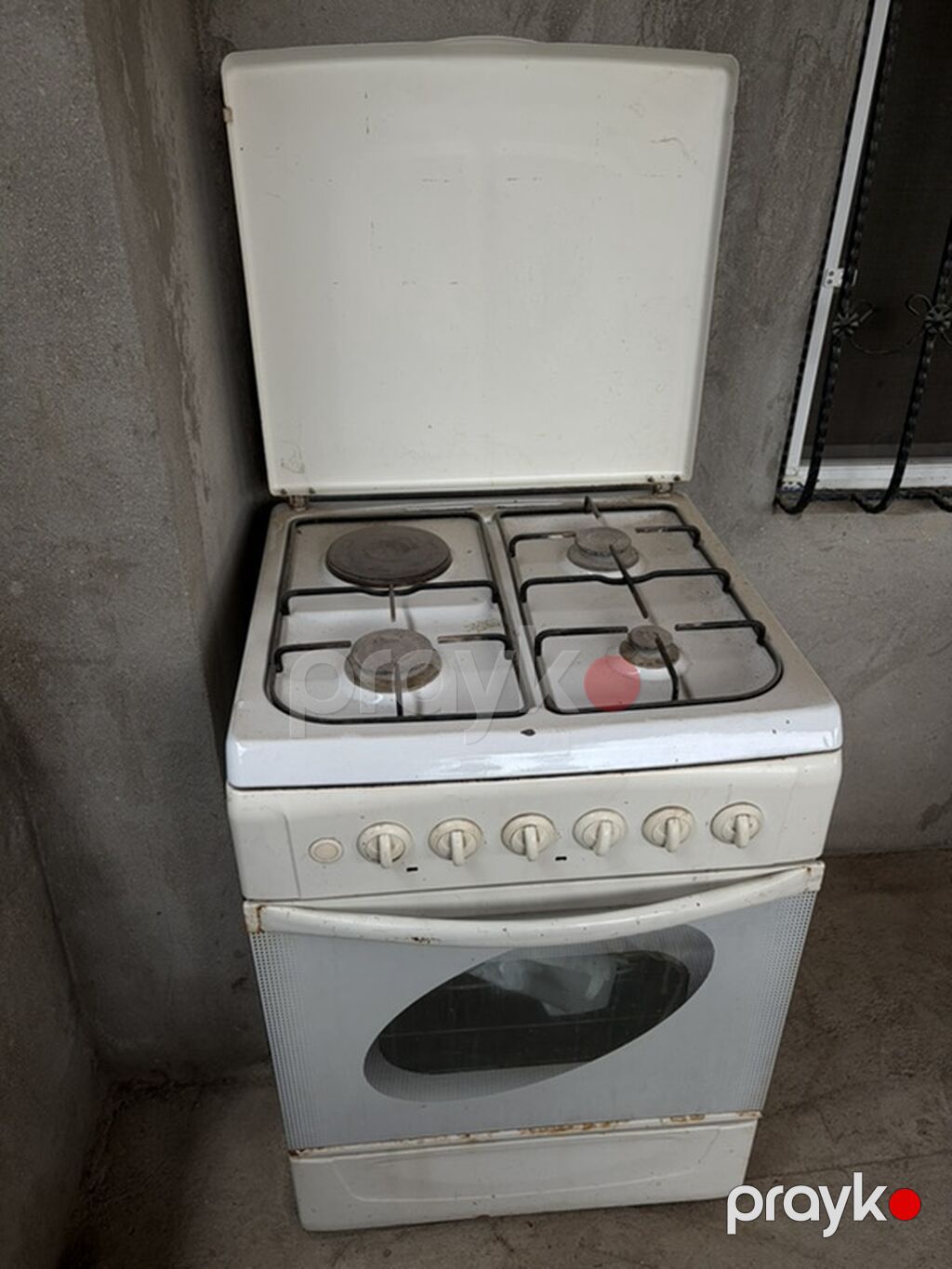 Qarışıq sobası Ayrıca dayanan, 4 gözlü, İşlənmiş — Plitələr, Digah (3)