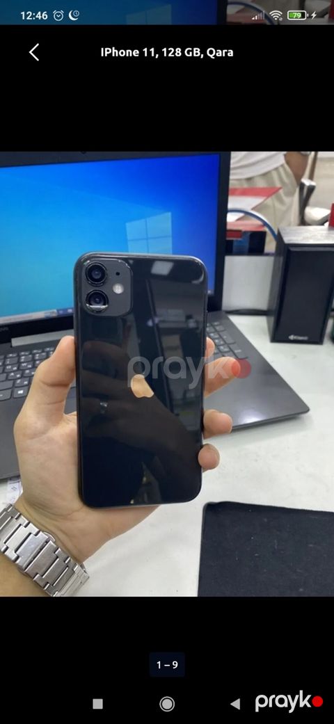 IPhone 11, 128 GB, Qara, Face ID — Bakı