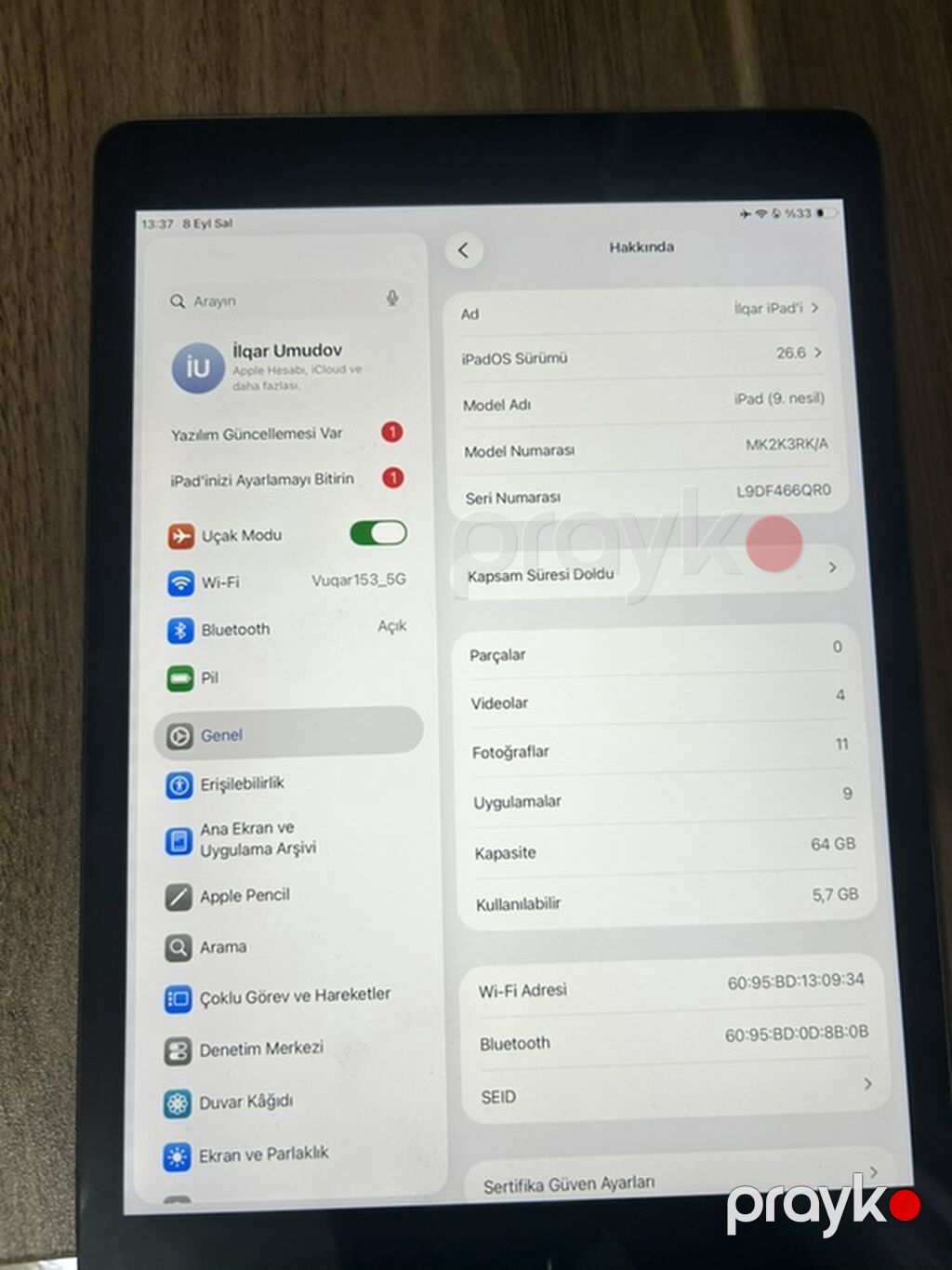 Apple iPad (9-cu nəsil) planşet - Model: iPad (9-cu nəsil) - Model — Apple, Xırdalan (2)