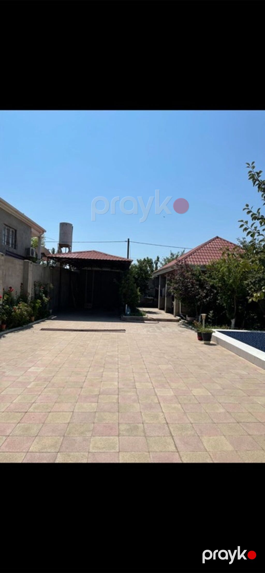 Hovuzlu həyət evi - Geniş, tam daş hasarla əhatələnmiş həyət — Ev, villa, Digah (3)