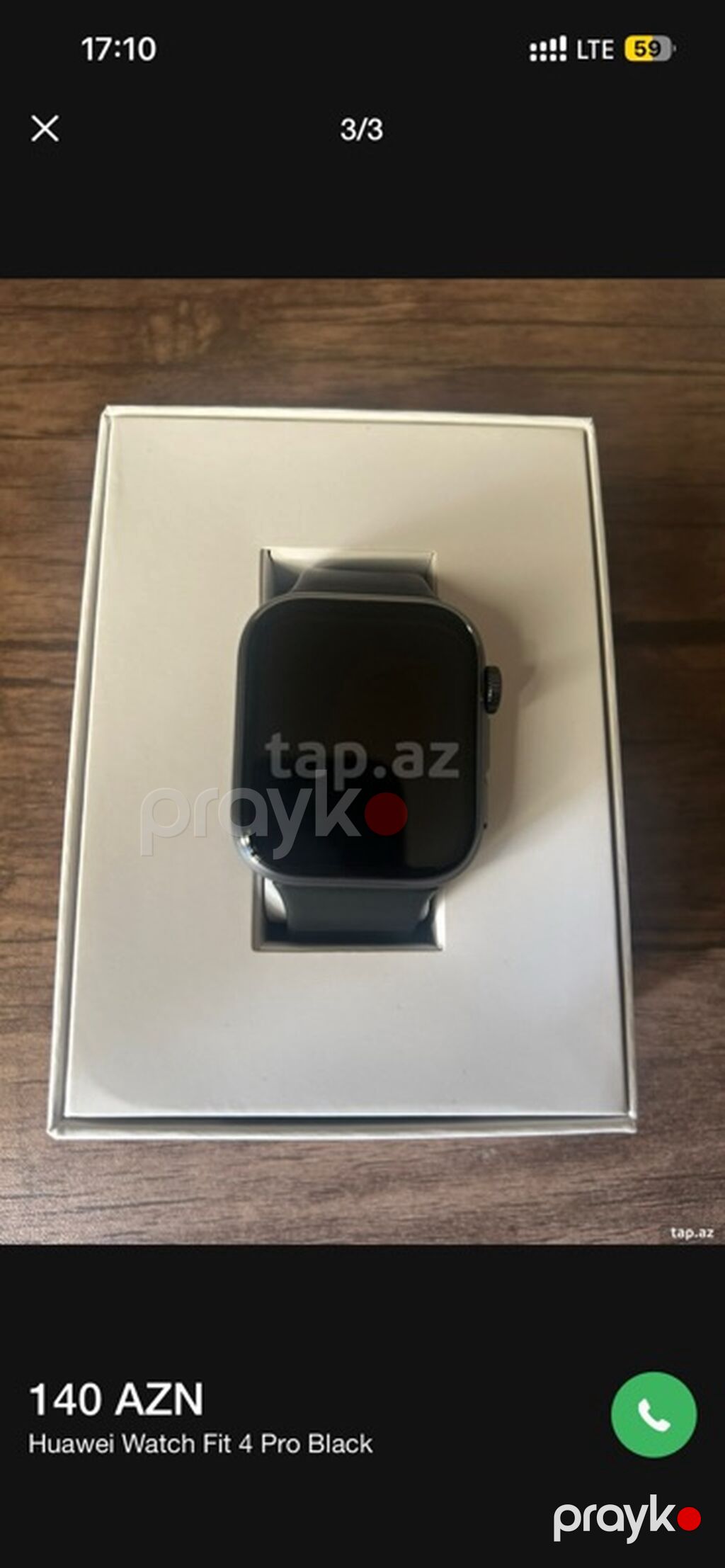 Huawei Watch Fit 4 Pro – Black - Rəng: Qara - Korpus: düzbucaqlı — Ağıllı saatlar, Sumqayıt (3)