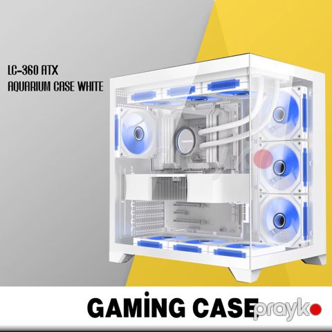 Gaming case LC-360 Atx Aquarium Case (White) — Bakı