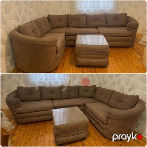 Künc divan – 450 AZN - Açılır və böyük yataq ölçüsünə çevrilir - Baza — Bakı