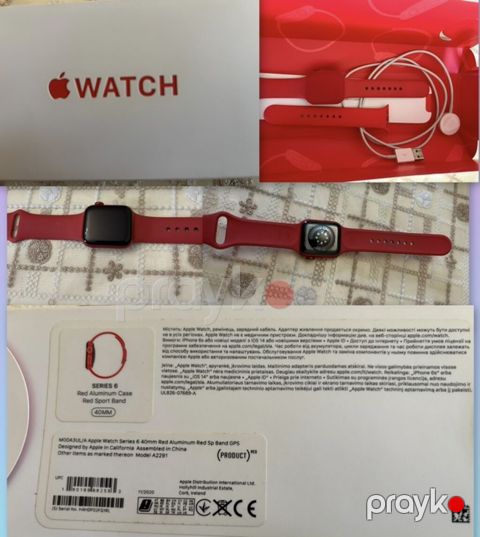Apple Watch Series 6 – (Product)red - Korpus: 40 mm Red Aluminum Case — Digah