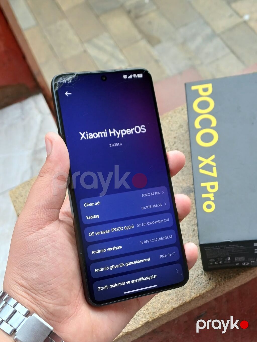 Poco X7 Pro, 256 GB, rəng - Qara, Zəmanət, Barmaq izi, Simsiz şarj — Xiaomi, Bakı (4)