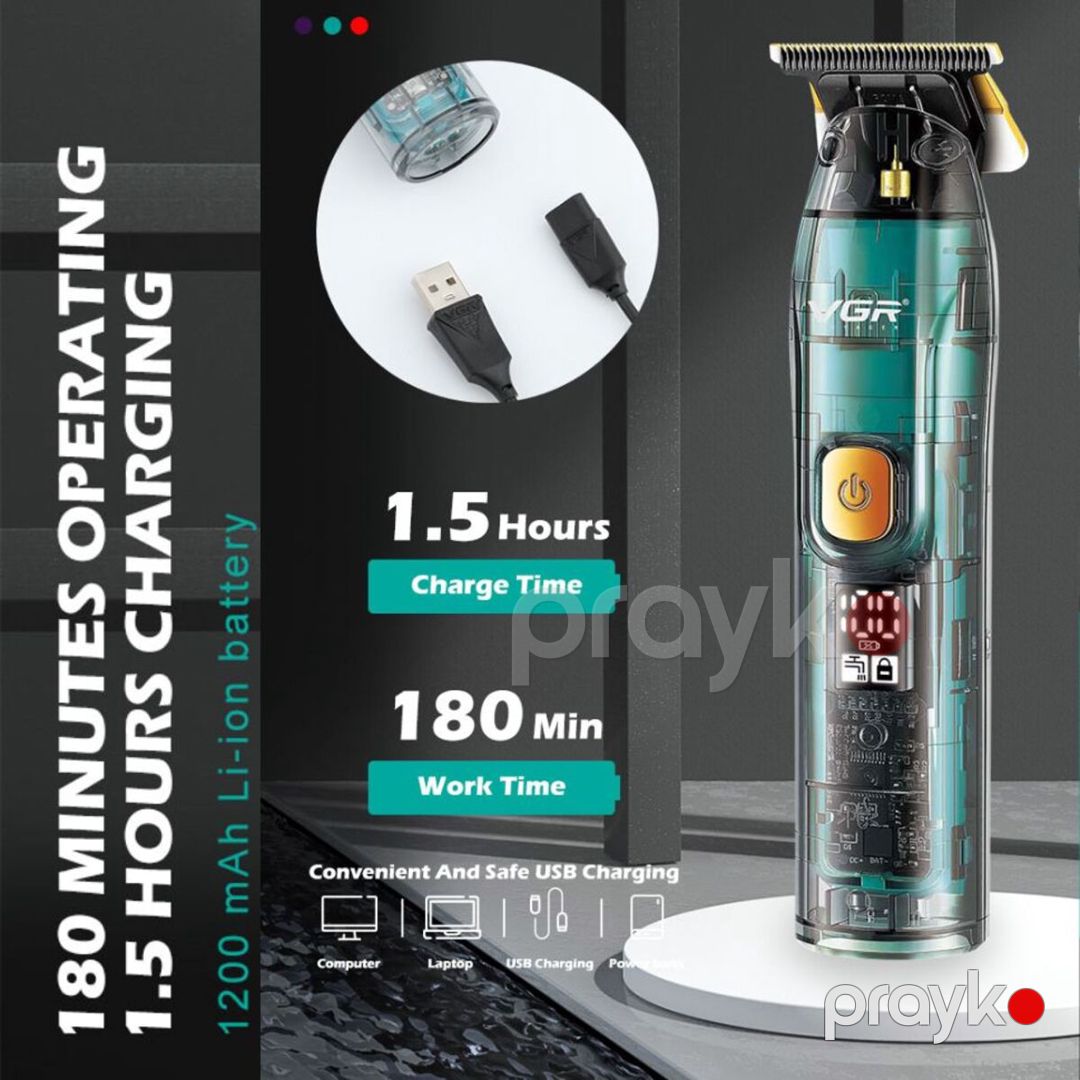 Trimmer VGR 961 1200MAH 180 — Gözəllik və səhiyyə, Bakı (9)