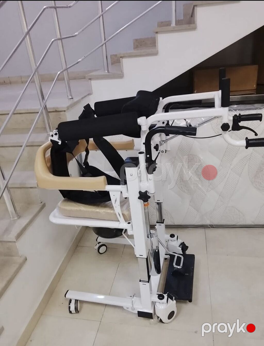Çoxfunksiyalı xəstə köçürmə və sanitar kreslosu - Evdə və klinikada — Sanitar kresloları, Digah (2)