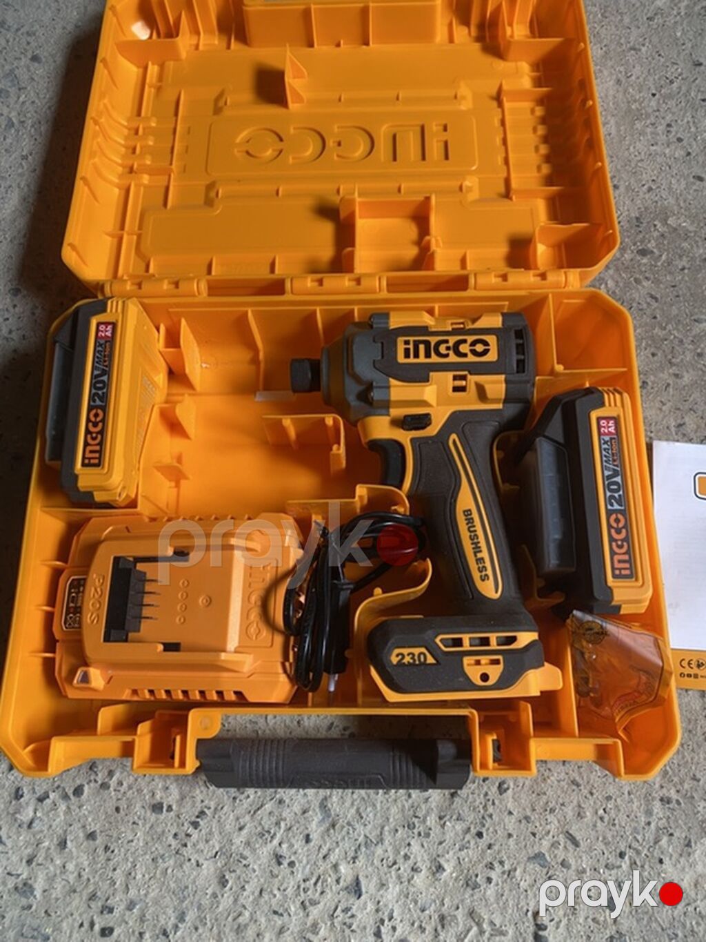 Ingco P20S 20V Brushless akkumulaytorlu vurucu tornavida seti — Drels, vintovkular və qaitkçekicilər, Digah (2)