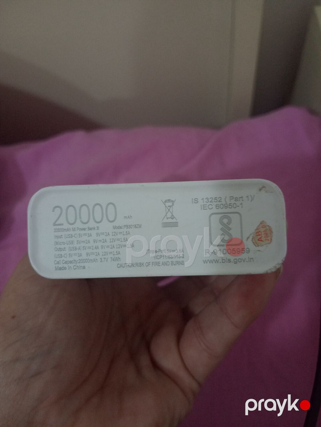 Satılır Xiaomi Mi Power Bank 3 (Model: PB3018ZM) – 20000 mAh — Powerbank-lər, Masazır (4)