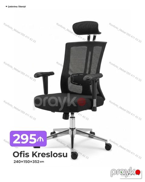 Ofis kreslosu – erqonomik dizayn və tam tənzimləmə imkanları ilə — Bakı