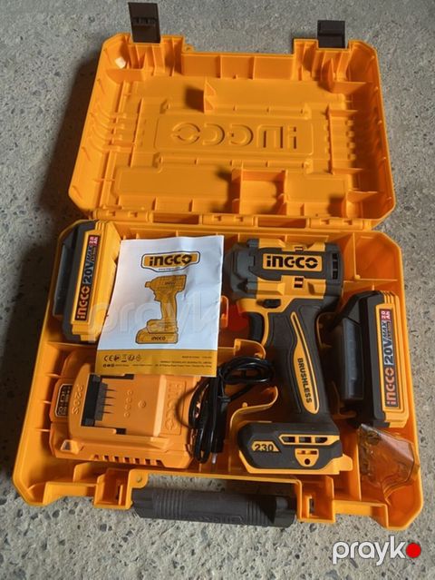 Ingco P20S 20V Brushless akkumulaytorlu vurucu tornavida seti