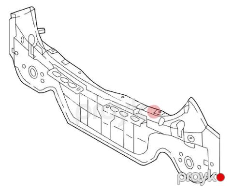 Hyundai Elantra 2016-2018 arxa paneli — Bakı