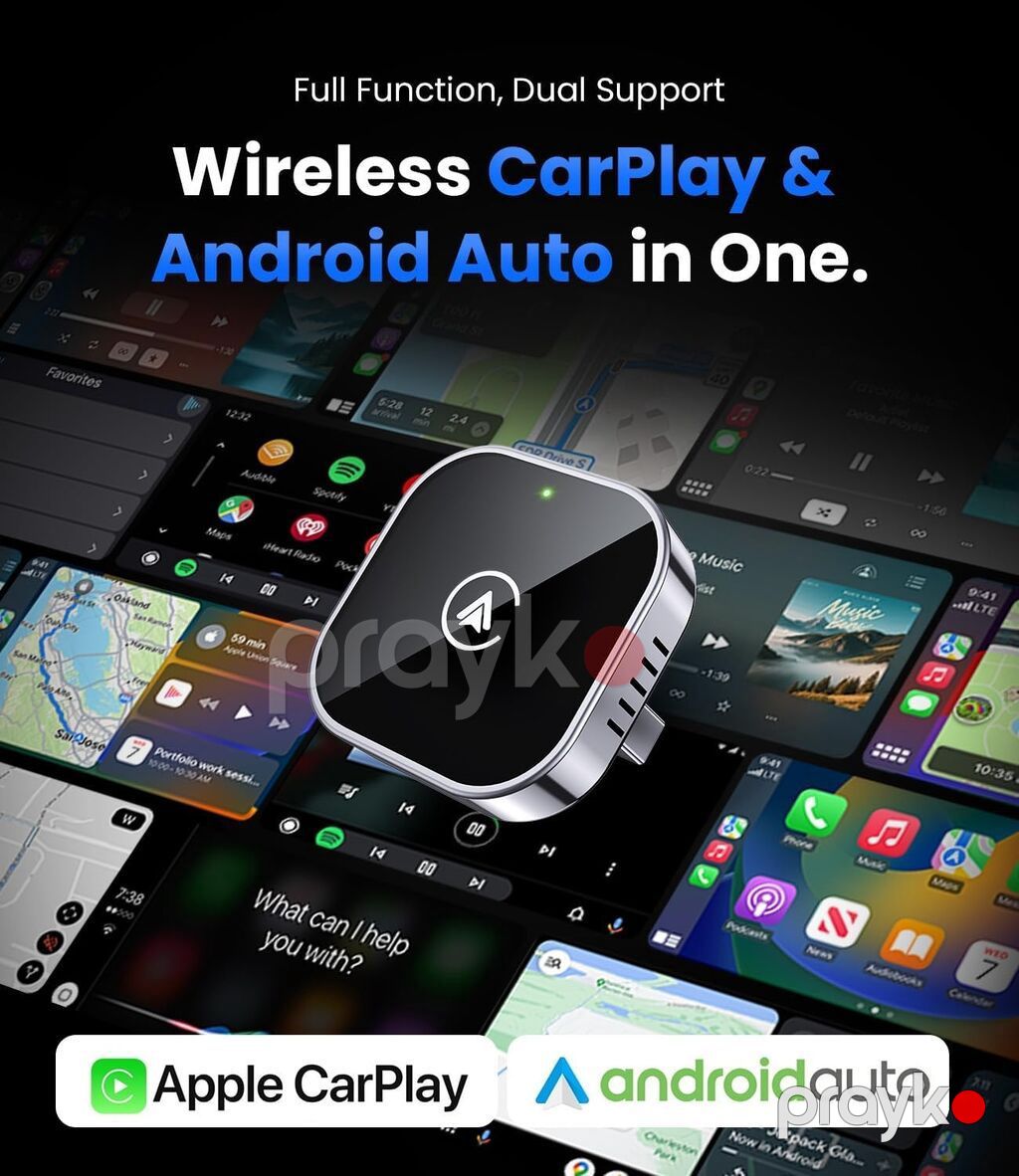 Teeran 2 in 1 Wireless CarPlay and Android Auto Adapter Asan — Digər, Bakı (2)