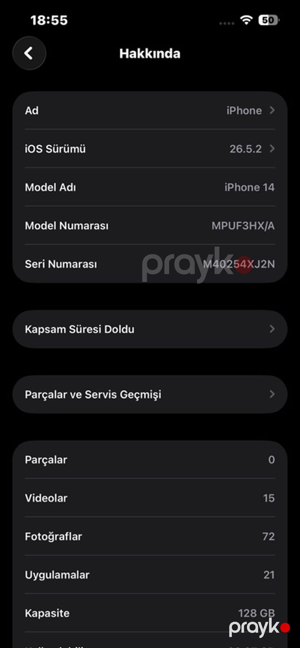 IPhone 14, 128 GB, Qara, Face ID — Apple iPhone, Bakı (5)