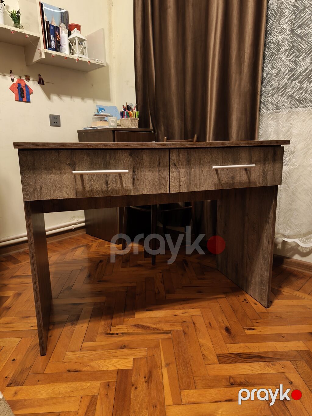 Yazı/İş masası – 2 çekmecəli - Material: ağac teksturalı laminat — Masalar, Bakı (3)