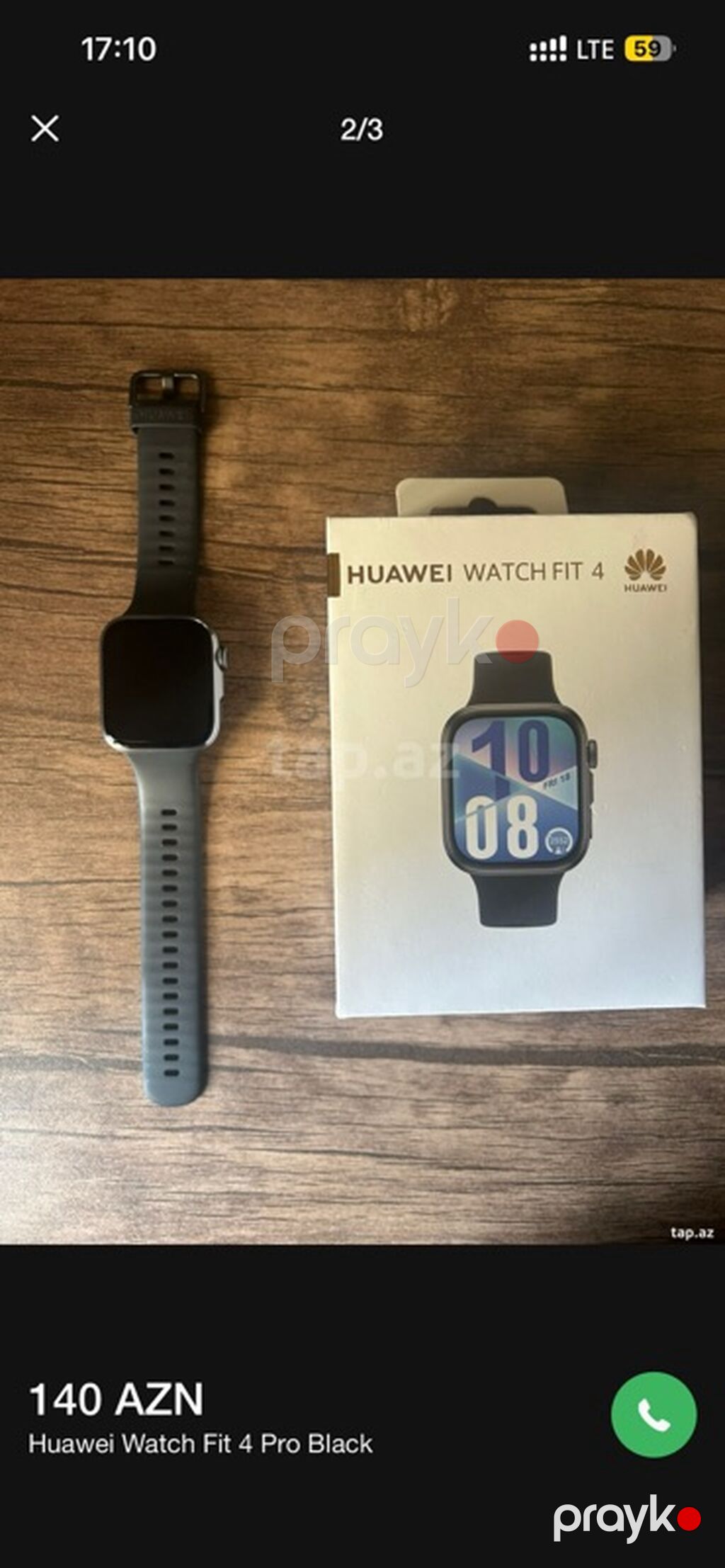 Huawei Watch Fit 4 Pro – Black - Rəng: Qara - Korpus: düzbucaqlı — Ağıllı saatlar, Sumqayıt (2)