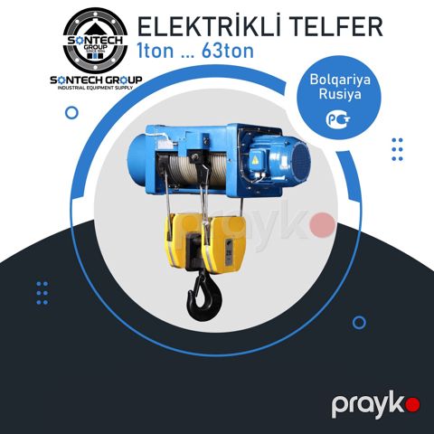 Elektrikli yük qaldıran telfer — Bakı