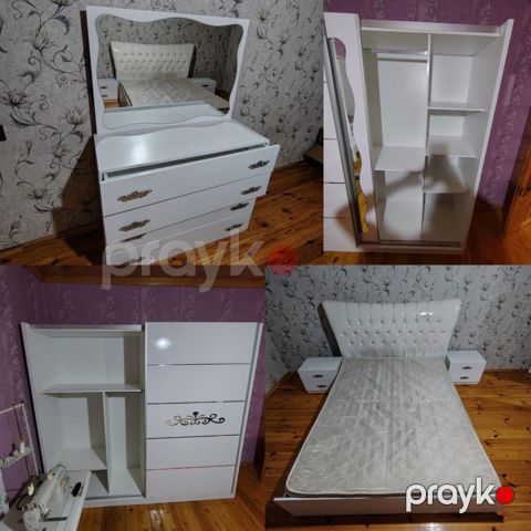 İkinəfərlik çarpayı, Dolab, Termo, 2 tumba, İşlənmiş — Bakı