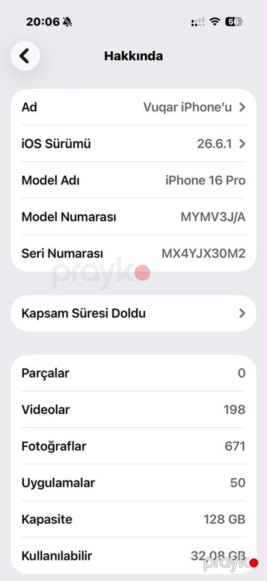 IPhone 16 Pro, 128 GB, Qara, Face ID — Apple iPhone, Xırdalan (6)