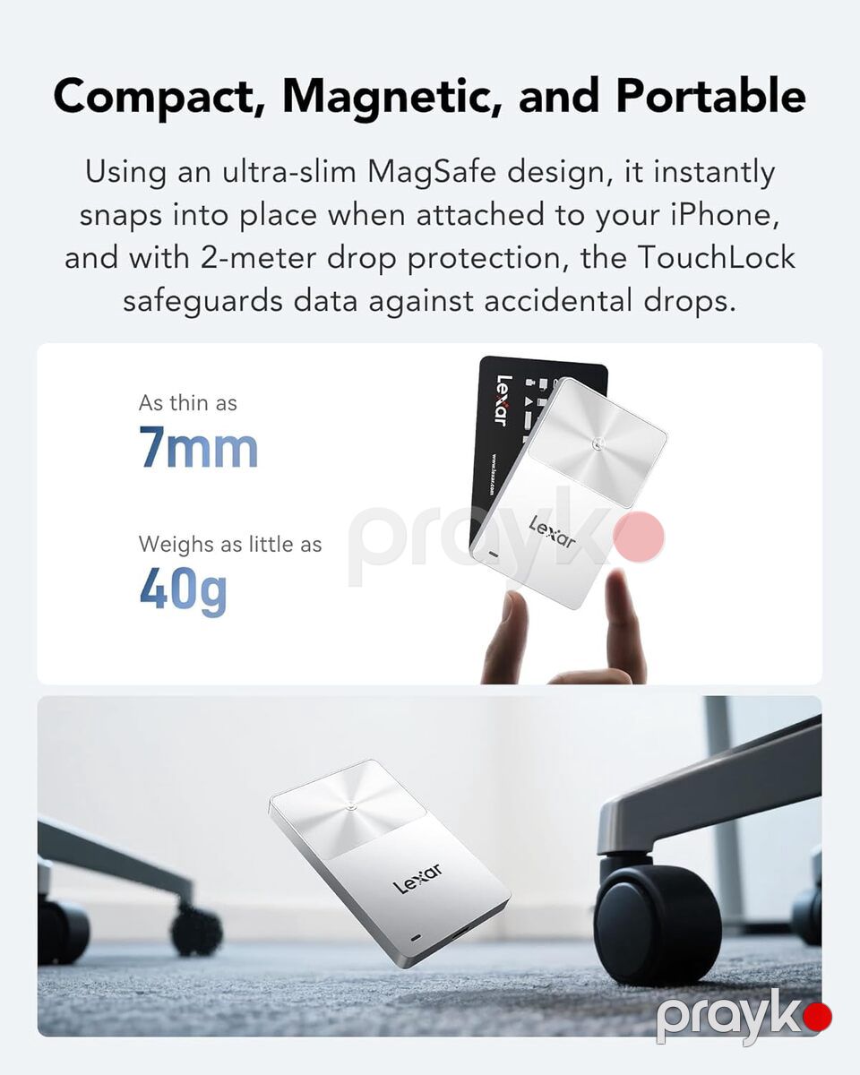 Lexar TouchLock Portable SSD 1TB — Kompüterlər və noutbuklar, Bakı (5)