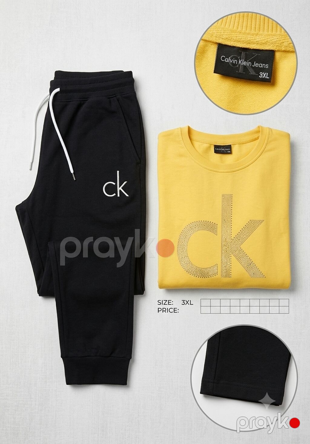 Calvin Klein Jeans 2 hissəli ev geyimi dəsti - Brend: Calvin Klein — Ev paltarı, Bakı (2)