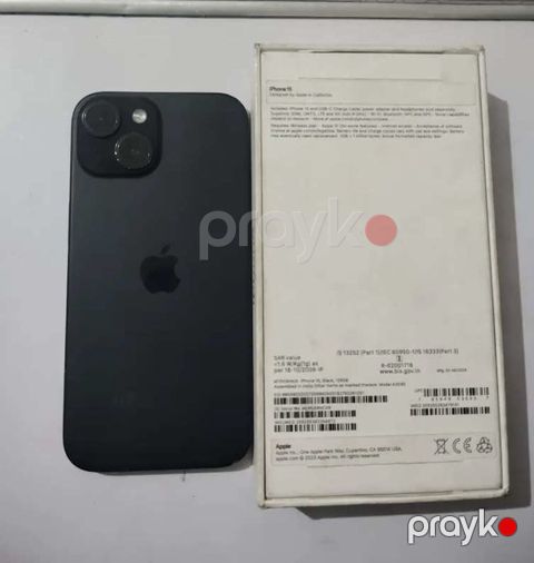 IPhone 15, 128 GB, Midnight, Simsiz şarj, Face ID, Sənədlərlə — Bakı