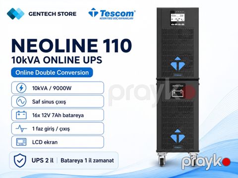 10KVA Tescom Online UPS — Bakı