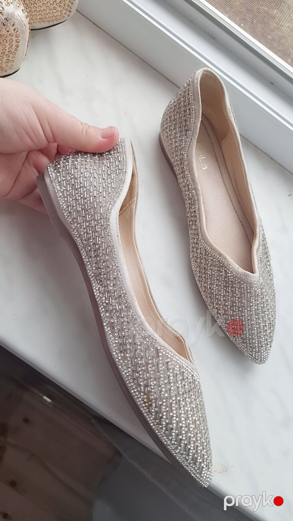 Baletkalar, Ölçü: 37, rəng - Bej, Yeni — Tufl, Şirvan (2)