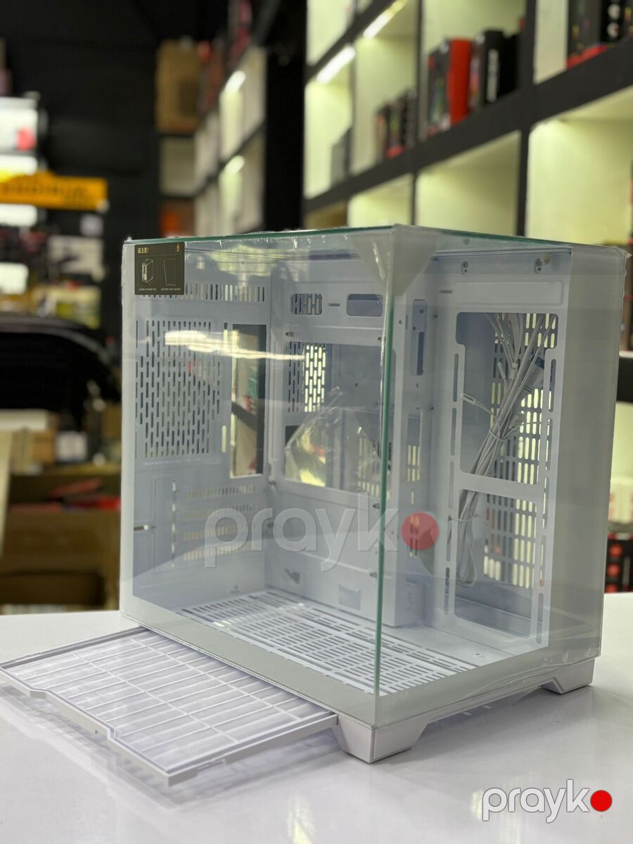 Gaming case "WjCoolman Skyline S1 M-Atx Panoramic Aquarium Case (White)" — Kompüterlər və noutbuklar, Bakı (2)