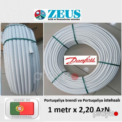 Boru Pex al 16x2 Danfoss (ağ) — Bakı