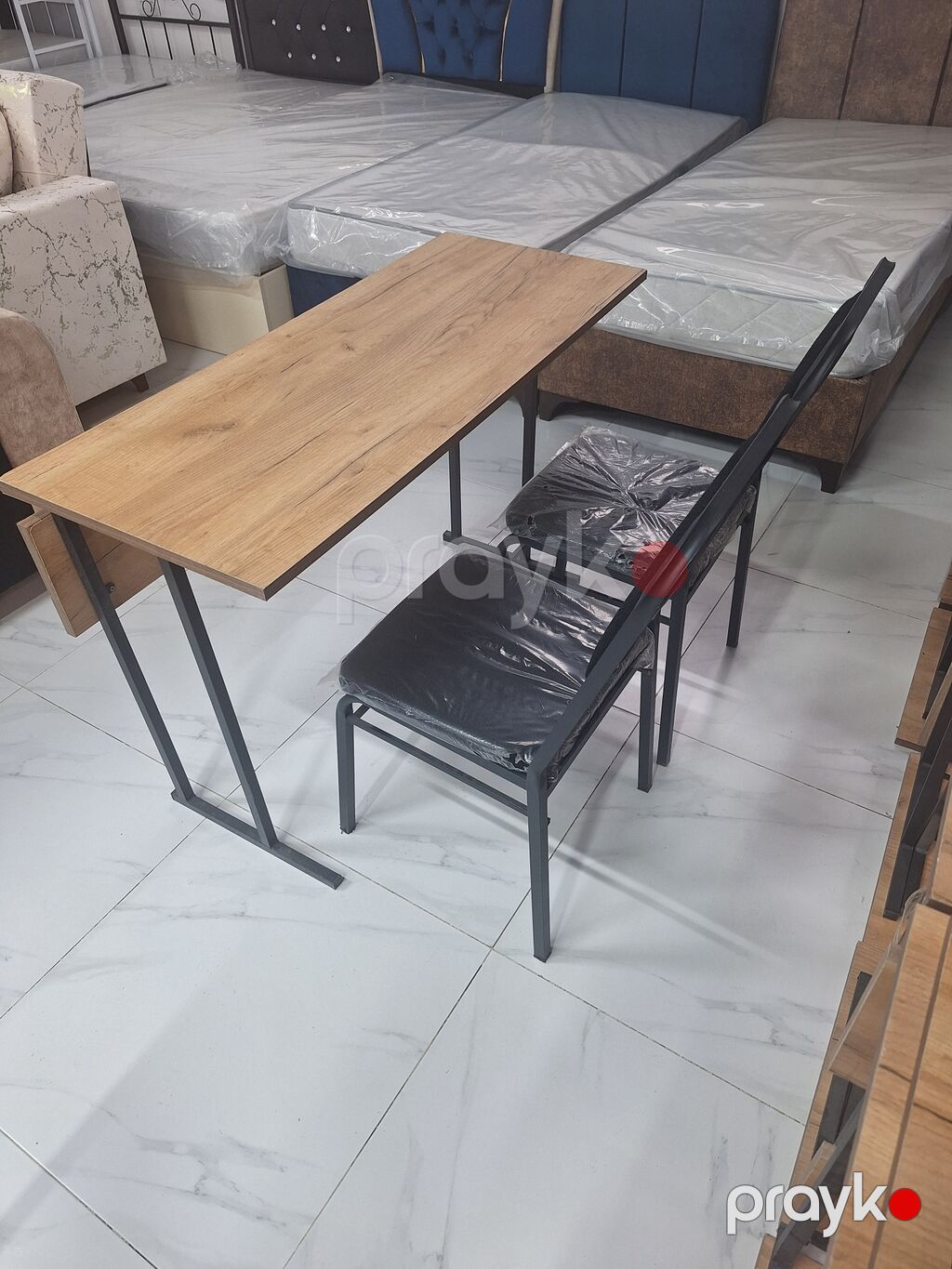 Balkon üçün, Yeni, Qatlanan, Dördbucaq masa, 2 stul — Masalar və stullar, Bakı (3)